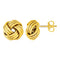 Love Knot Post Earrings in 14k Yellow Gold
